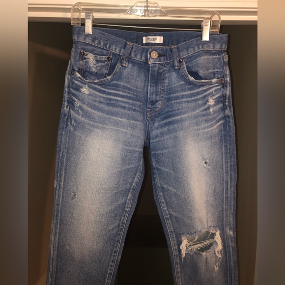Moussy Vintage Helendale Distressed Skinny Jeans in Light Blue, Size 28. - Picture 13 of 16